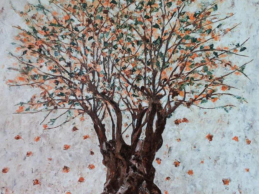 Albero (olio su legno 41,5×50)