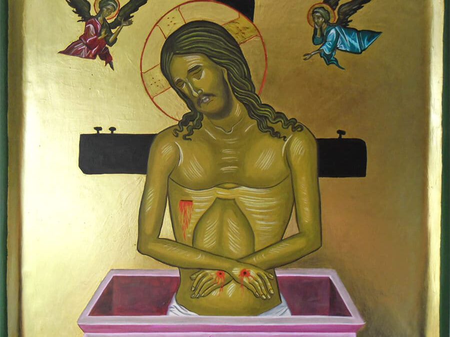 Cristo nel sepolcro (tavola 29×29)