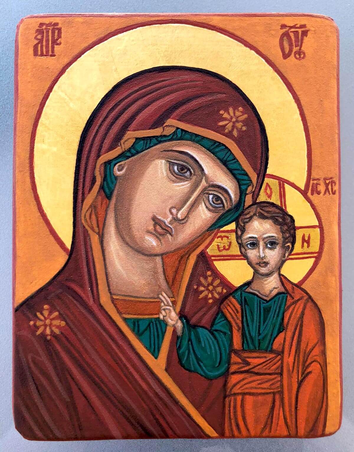 Mini Icona Vergine della Tenerezza (cm 11x14,5)